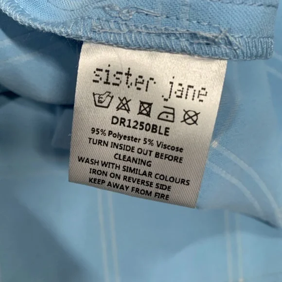 Sister Jane Sky Blue Checkered Dress - Picture 5 of 5